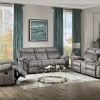 Zubaida Sofa (Glider & Motion) in 2-Tone Gray Velvet - Acme Furniture 55025