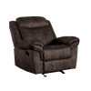 Zubaida Glider Recliner in 2-Tone Chocolate Velvet - Acme Furniture 55022