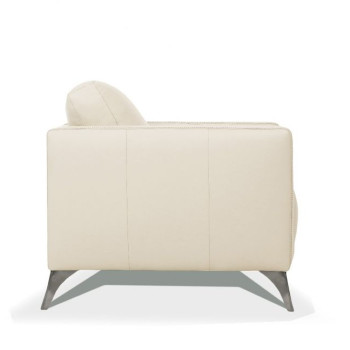 Malaga Chair in Cream Leather - Acme Furniture 55007