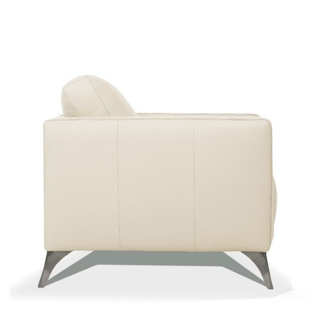Malaga Chair in Cream Leather - Acme Furniture 55007
