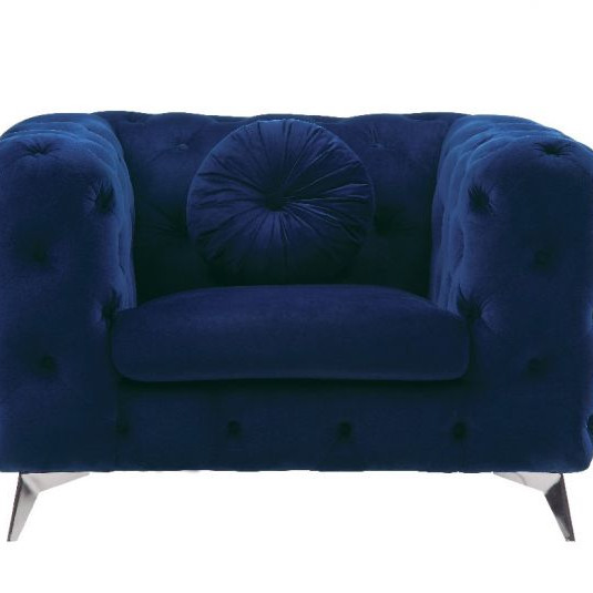 Atronia Chair in Blue Fabric