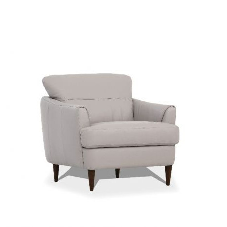 Helena Chair in Pearl Gray Leather