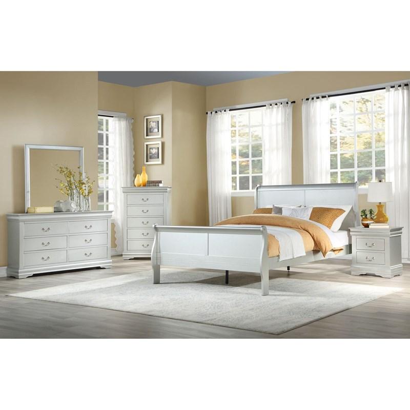 26730Q-4PC 4PC SETS Louis Philippe 26730Q Queen Bed