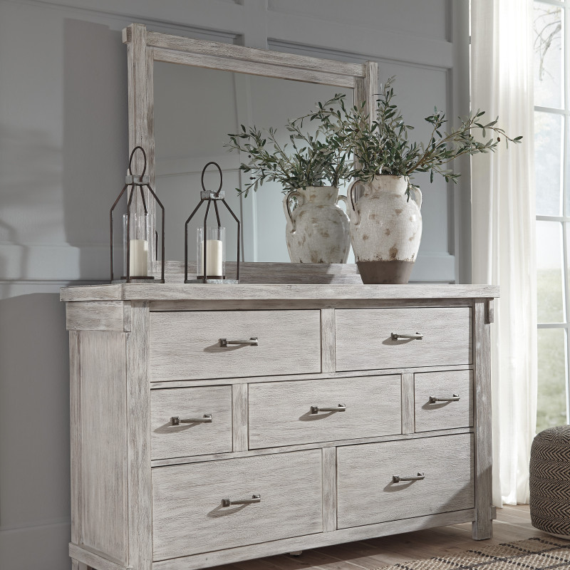 B740 Brashland Dresser + Bedroom Mirror
