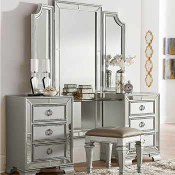 1646-15* Vanity Dresser with Mirror Avondale