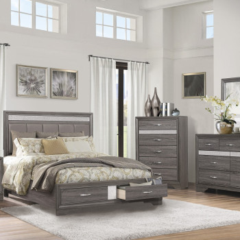1505-Gr Queen Bedroom Set Luster