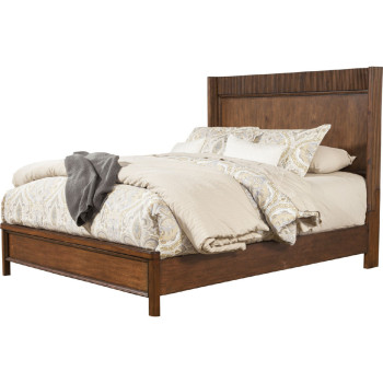 3900-07CK Rex Burgundy California King Panel Bed