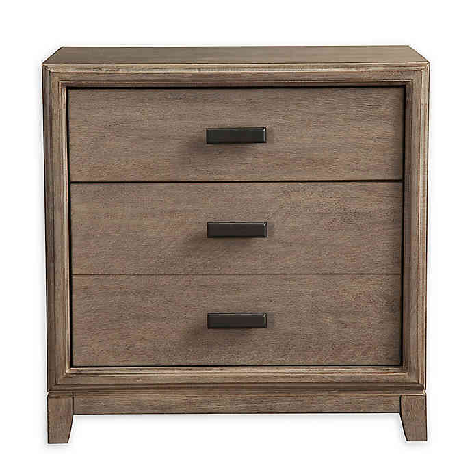 1800-02 Camilla Antique Gray 2-Drawer Nightstand