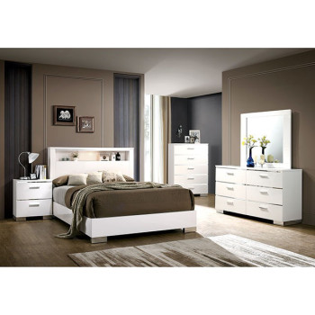 CM7049WH-Q-4PC 4PC SETS MALTE Queen BED