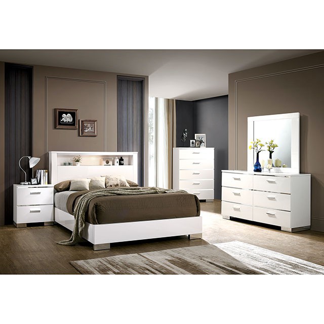 CM7049WH-Q-4PC 4PC SETS MALTE Queen BED