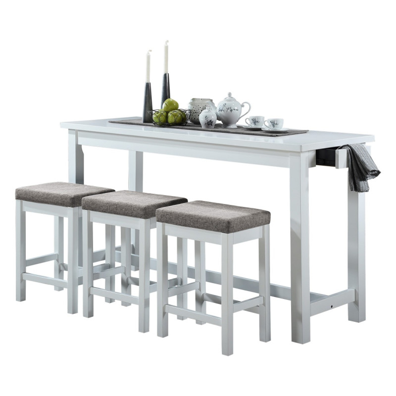 5713WT 4-Piece Pack Counter Height Set Connected