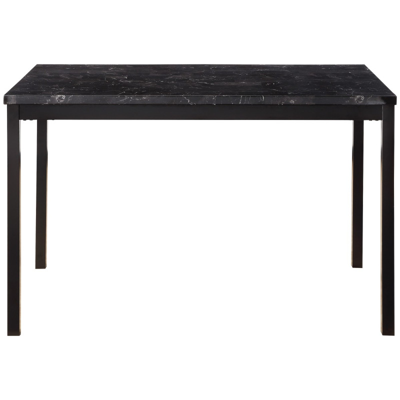 2601BK-48 Dining Table, Faux Marble Top Tempe