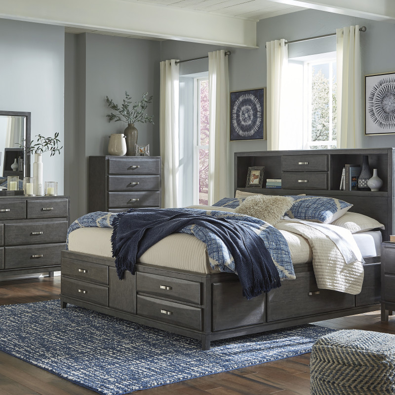 B476 Caitbrook 4PC SETS California King Storage Bed