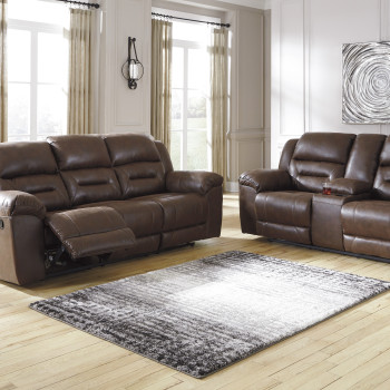 39904 Stoneland 2PC SETS Reclining Sofa + DBL Rec Loveseat w/Console