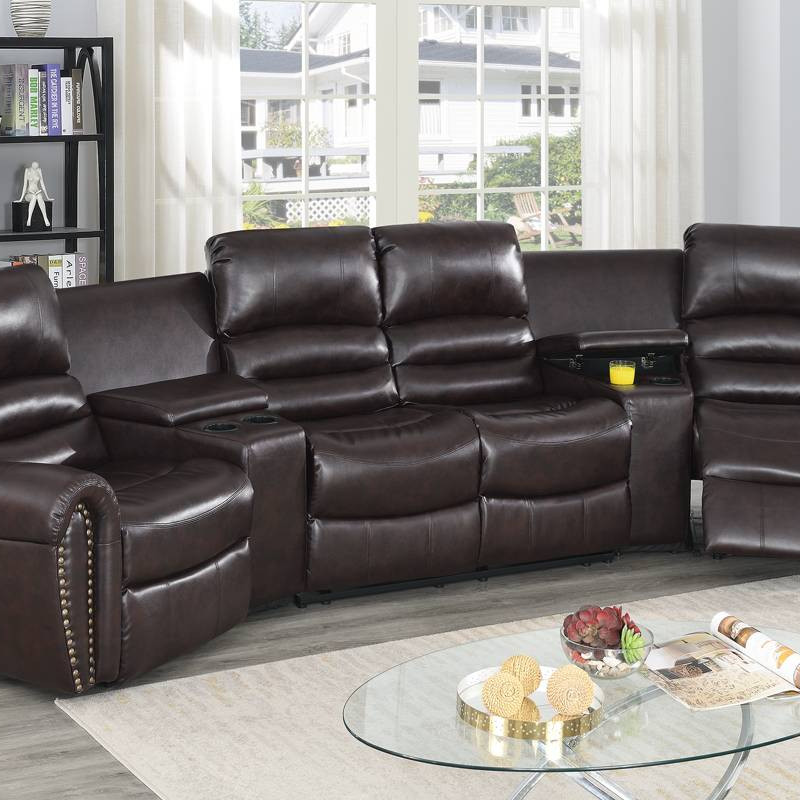F86603 Power Theater Sectional
