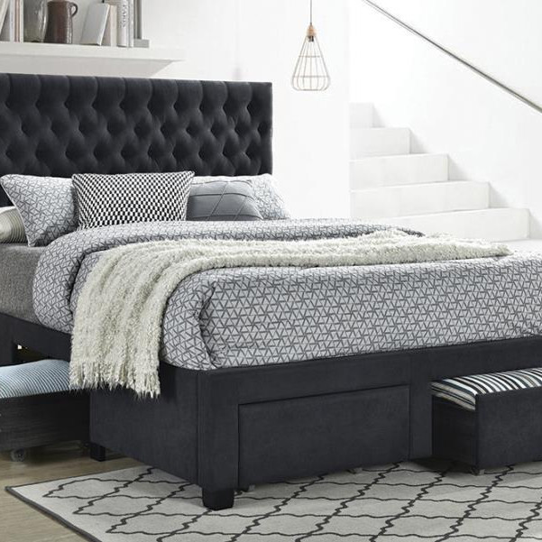 305877Q UPHOLSTERED QUEEN BED
