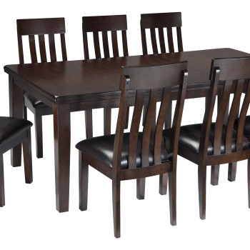 D596 Haddigan 9PC SETS RECT Dining Room EXT Table + 8 Side Chairs