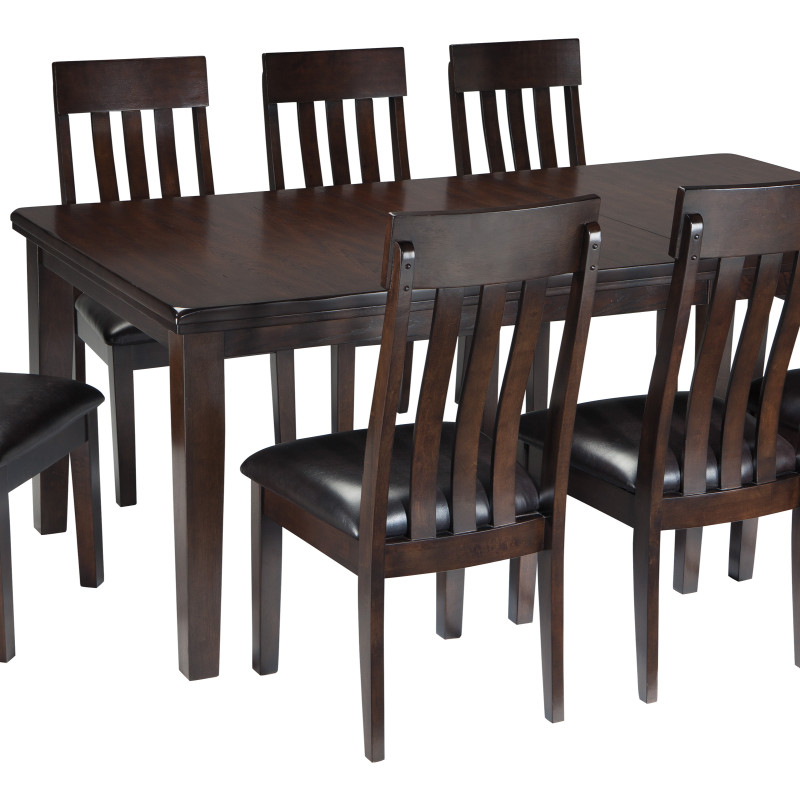 D596 Haddigan 9PC SETS RECT Dining Room EXT Table + 8 Side Chairs