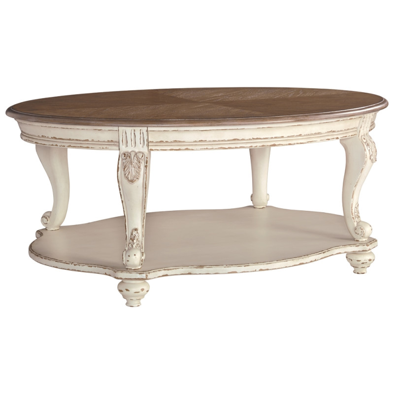 T743 Realyn Oval Cocktail Table