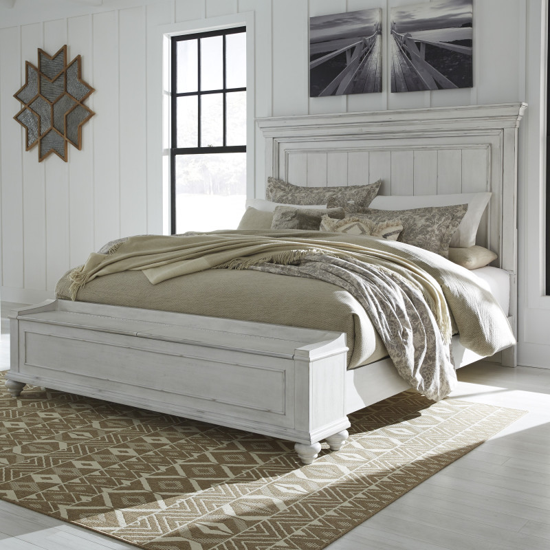 B777 Kanwyn Cal King Panel Storage Bed