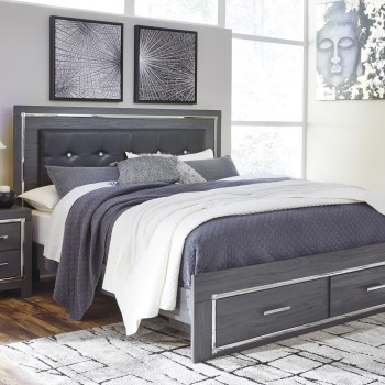 B214 Lodanna King Storage Panel Bed