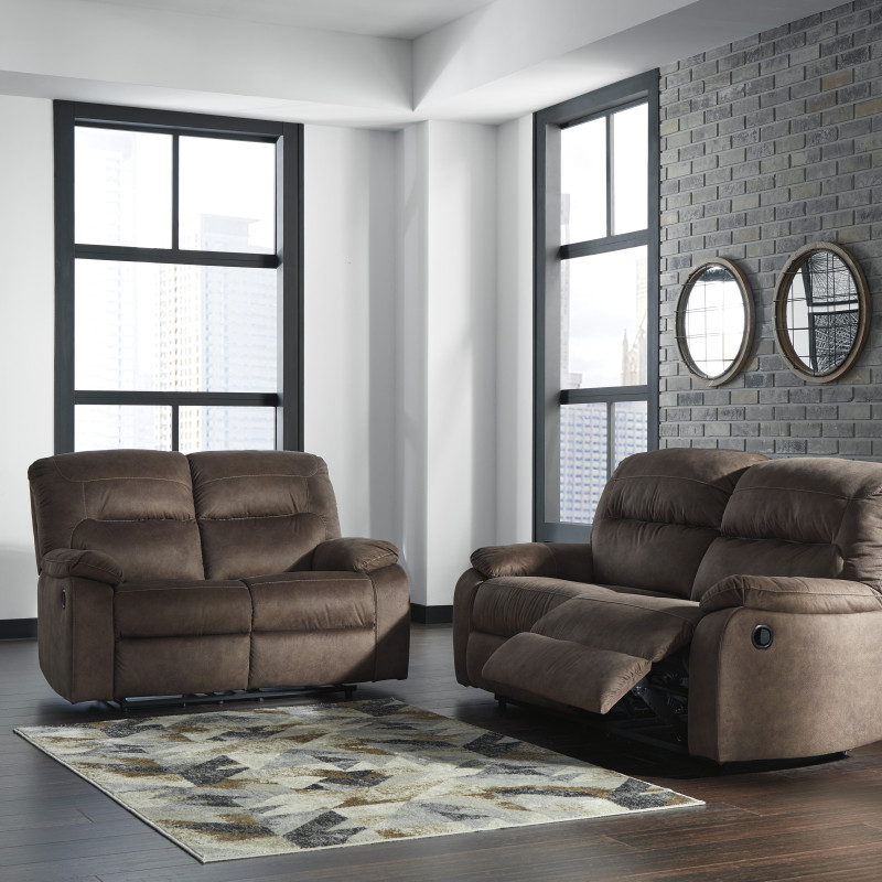 93802 Bolzano 2PC SETS 2 Seat Reclining Sofa + Reclining Loveseat
