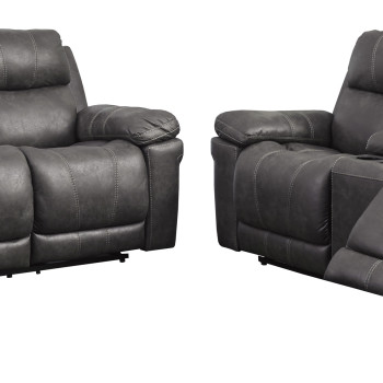 30004 Erlangen 2PC SETS PWR REC Sofa with ADJ Headrest + PWR REC Loveseat/CON/ADJ HDRST