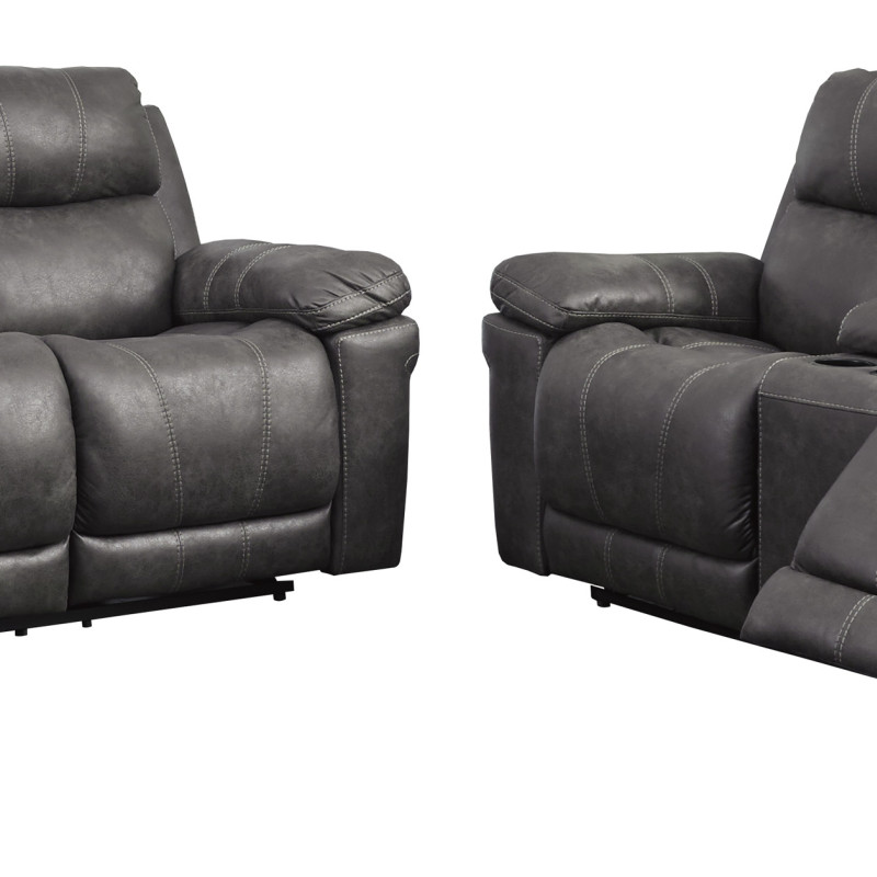 30004 Erlangen 2PC SETS PWR REC Sofa with ADJ Headrest + PWR REC Loveseat/CON/ADJ HDRST