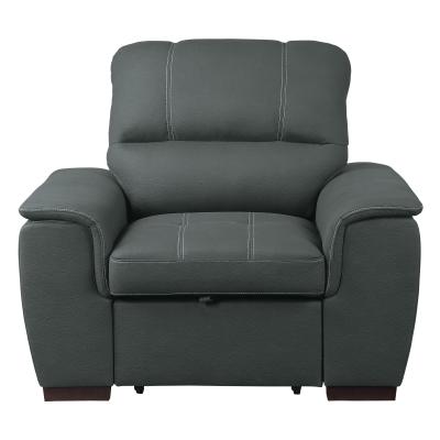9858GY-1 Chair with Pull-out Ottoman Andes