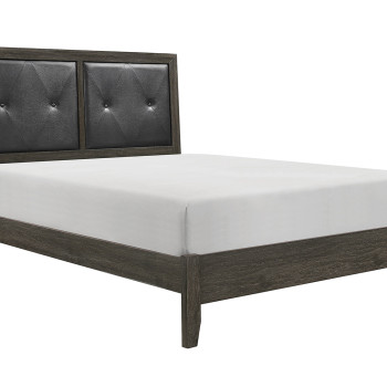 2145KNP-1CK* Edina California King Bed - Brown-Gray