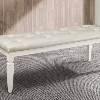 1916W-FBH Allura Bench - White