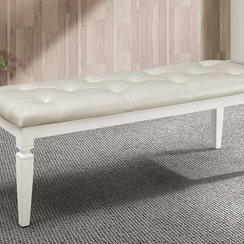 1916W-FBH Allura Bench - White