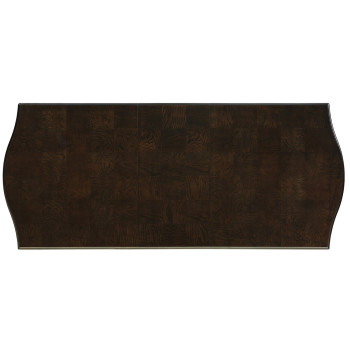 Savion Double Pedestal Dining Table with Leaf - Espresso