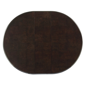 SAVION Round / Oval Pedestal Dining Table Espresso
