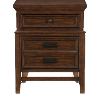 1649-4 Frazier Park Night Stand - Brown Cherry
