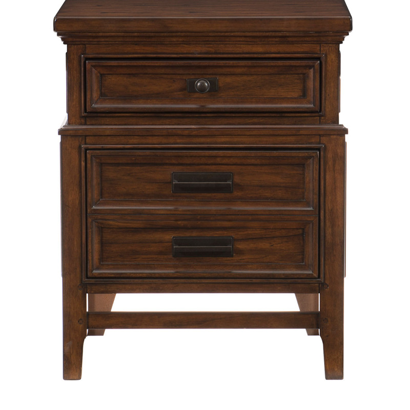 1649-4 Frazier Park Night Stand - Brown Cherry