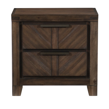 1648-4 Parnell Night Stand - Rustic Cherry