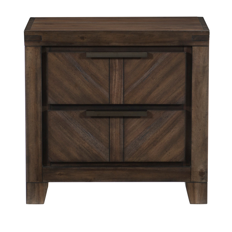 1648-4 Parnell Night Stand - Rustic Cherry