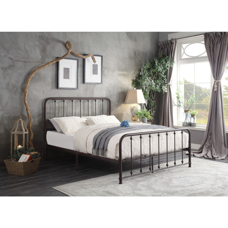 1638-1 Queen Metal Platform Bed