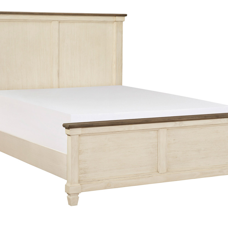 1626-1 Weaver Queen Bed - Antique White