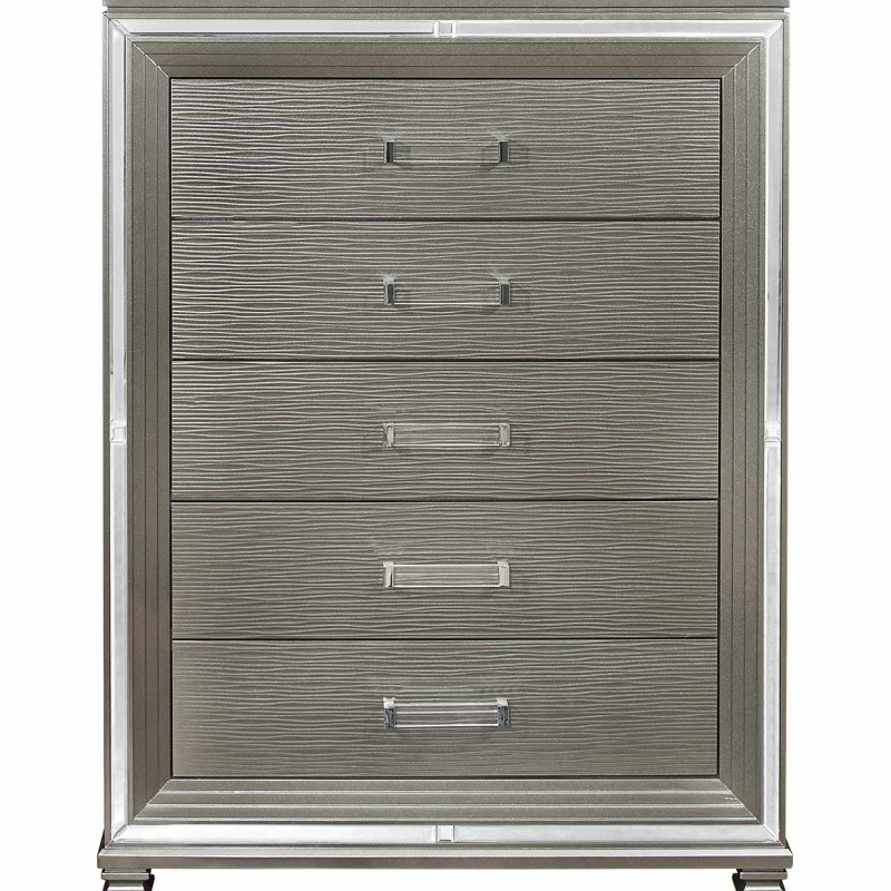 1616-9 Tamsin Chest - Silver-Gray Metallic