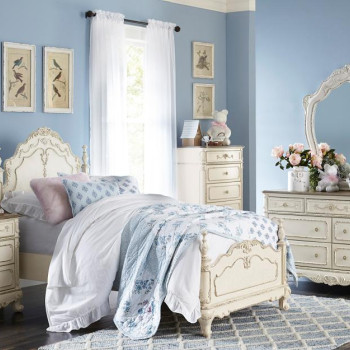 1386TNW-1Gr Twin Bedroom Set Cinderella