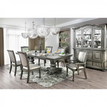 CM3350GY ALPENA 7PC SETS DINING TABLE + 4 SIDE CHAIR + 2 ARM CHAIR