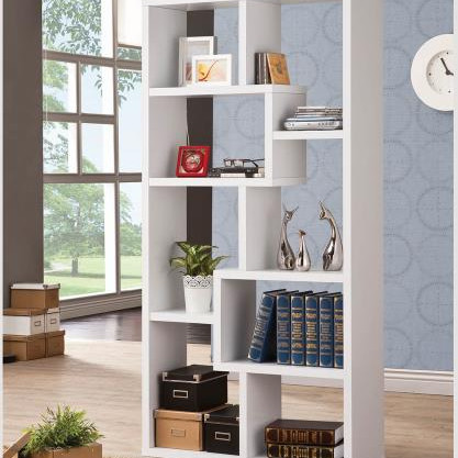 800136 Casual White Bookcase