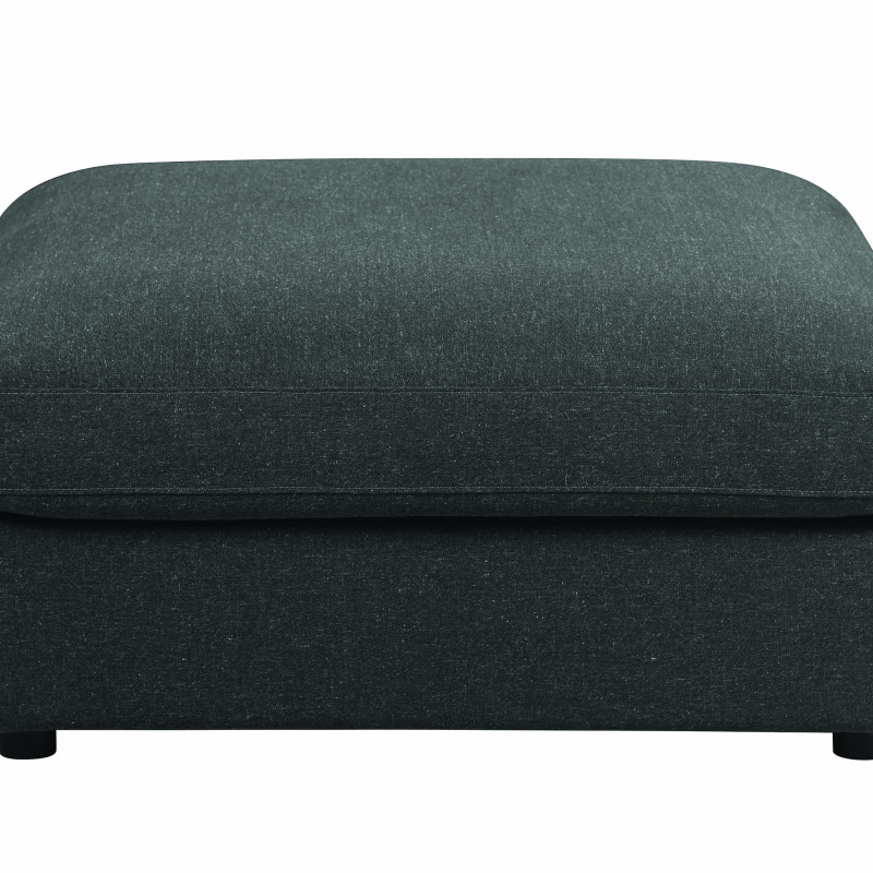 551326 Serene Upholstered Ottoman Charcoal