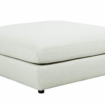 551323 Serene Upholstered Ottoman Beige