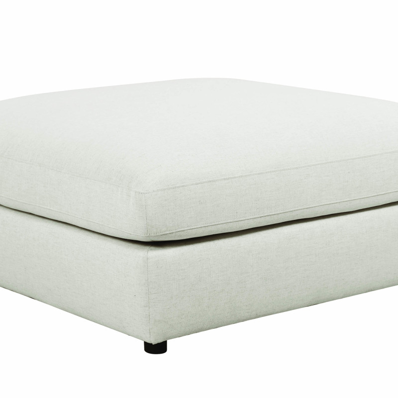 551323 Serene Upholstered Ottoman Beige