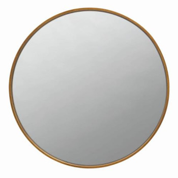 961488 Round Mirror Gold
