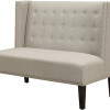 LW-258 Aristocrat Gray Upholstered Bench