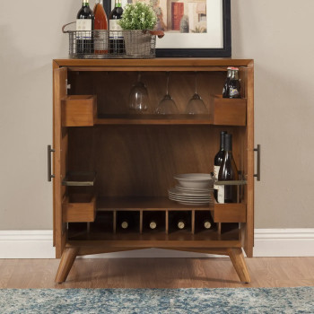 966-17 Flynn Brown Small Bar Cabinet